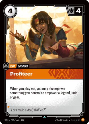 Profiteer (082/166) [Vendetta] Foil Riftbound Singles Riot Games