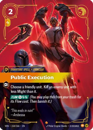 Public Execution (154/166) [Vendetta] Foil Riftbound Singles Riot Games