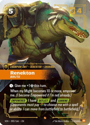 Renekton, Brute (092/166) [Vendetta] Foil Riftbound Singles Riot Games