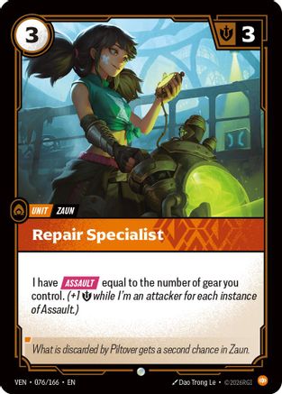 Repair Specialist (076/166) [Vendetta] Foil Riftbound Singles Riot Games