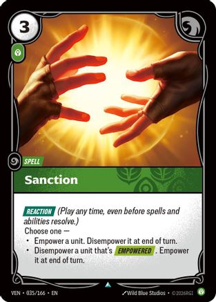 Sanction (035/166) [Vendetta] Foil