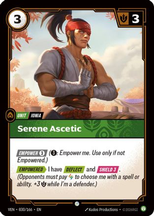 Serene Ascetic (030/166) [Vendetta] Riftbound Singles Riot Games