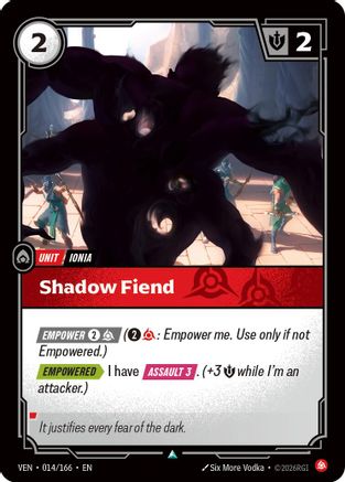 Shadow Fiend (014/166) [Vendetta] Foil Riftbound Singles Riot Games