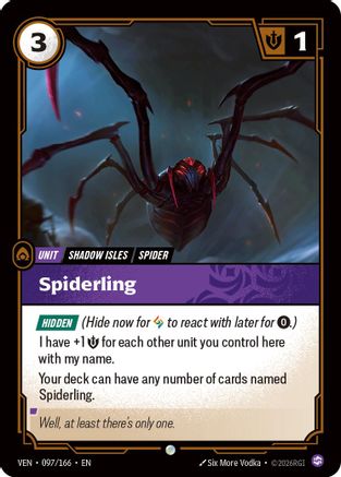 Spiderling (097/166) [Vendetta] Foil