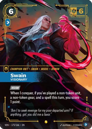 Swain, Visionary (Overnumbered) (173/166) [Vendetta] Foil Riftbound Singles Riot Games