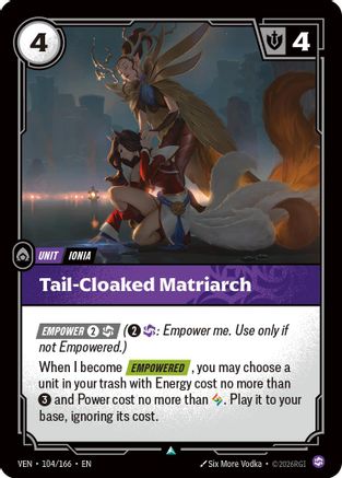 Tail-Cloaked Matriarch (104/166) [Vendetta] Foil