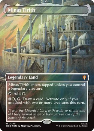Minas Tirith (Surge Foil) (HOC-089) [The Hobbit: Eternal-Legal] Foil MTG Single Wizards of the Coast