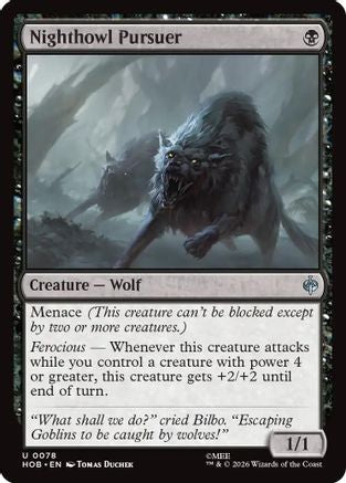 Nighthowl Pursuer (HOB-078) [The Hobbit] Foil MTG Single Wizards of the Coast