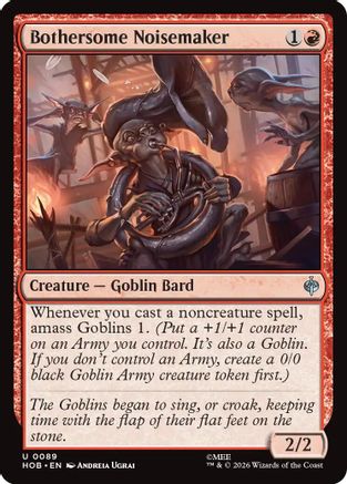 Bothersome Noisemaker (HOB-089) [The Hobbit] Foil MTG Single Wizards of the Coast