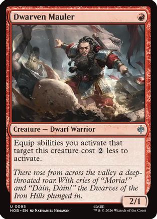 Dwarven Mauler (HOB-095) [The Hobbit] Foil MTG Single Wizards of the Coast
