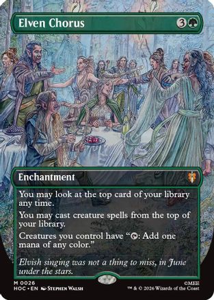 Elven Chorus (HOC-026) [The Hobbit: Eternal-Legal] MTG Single Wizards of the Coast