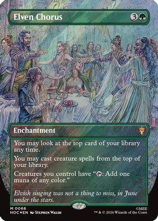 Elven Chorus (Surge Foil) (HOC-066) [The Hobbit: Eternal-Legal] Foil MTG Single Wizards of the Coast