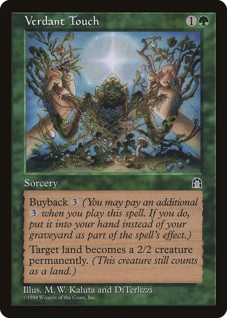 Verdant Touch (STH-123) [Stronghold] MTG Single Wizards of the Coast