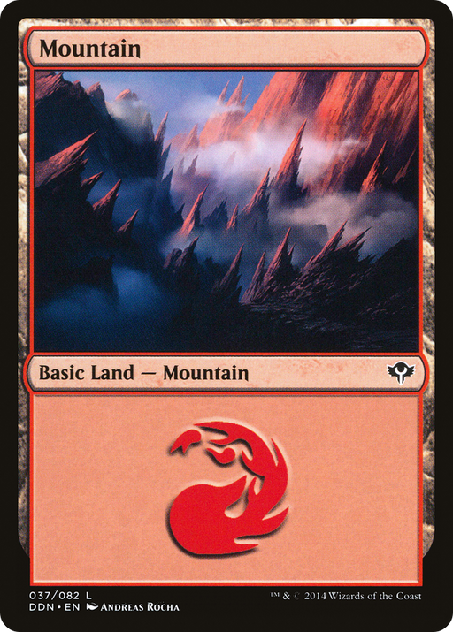 Mountain (037) (DDN-037) [Misc] Duel Decks: Speed vs. Cunning MTG Single Wizards of the Coast
