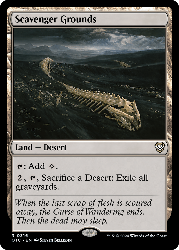 Scavenger Grounds (OTC-316) [Outlaws of Thunder Junction Commander] MTG Single Wizards of the Coast