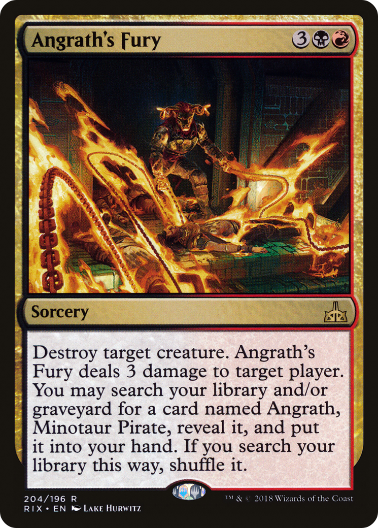 Angrath's Fury (RIX-204) [Rivals of Ixalan] MTG Single Wizards of the Coast