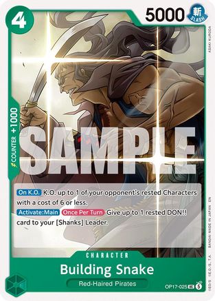 Building Snake (OP17-025)  [The World's Strongest Warriors]