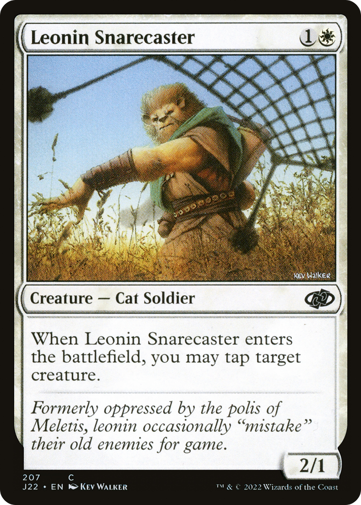 Leonin Snarecaster (J22-207) [Jumpstart 2022] MTG Single Wizards of the Coast