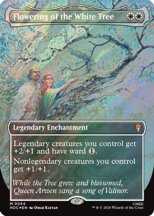 Flowering of the White Tree (Surge Foil) (HOC-054) [The Hobbit: Eternal-Legal] Foil MTG Single Wizards of the Coast
