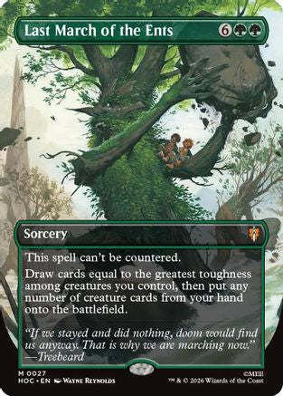 Last March of the Ents (HOC-027) [The Hobbit: Eternal-Legal] MTG Single Wizards of the Coast