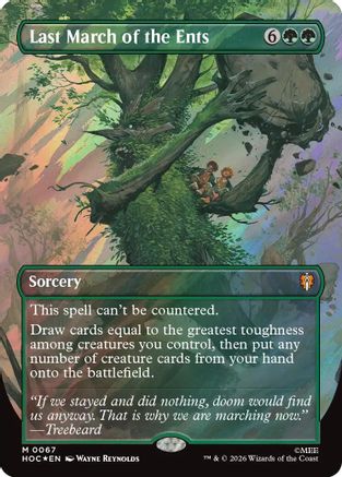 Last March of the Ents (Surge Foil) (HOC-067) [The Hobbit: Eternal-Legal] Foil MTG Single Wizards of the Coast