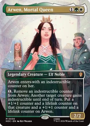 Arwen, Mortal Queen (HOC-030) [The Hobbit: Eternal-Legal] Foil MTG Single Wizards of the Coast