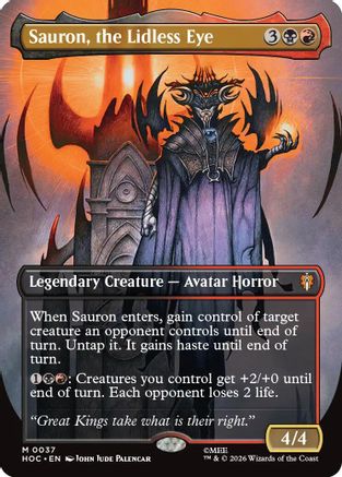 Sauron, the Lidless Eye (HOC-037) [The Hobbit: Eternal-Legal] MTG Single Wizards of the Coast