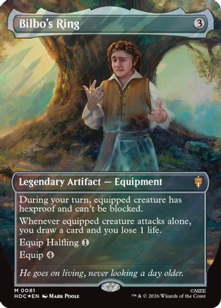 Bilbo's Ring (Surge Foil) (HOC-081) [The Hobbit: Eternal-Legal] Foil MTG Single Wizards of the Coast