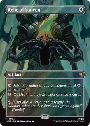 Relic of Sauron (Surge Foil) (HOC-086) [The Hobbit: Eternal-Legal] Foil MTG Single Wizards of the Coast
