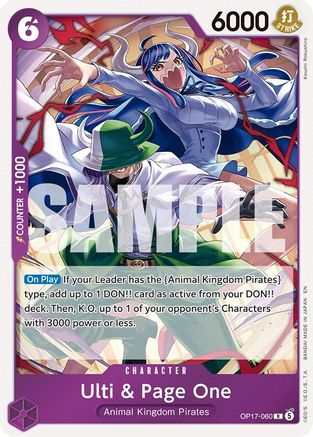 Ulti & Page One (OP17-060)  [The World's Strongest Warriors] Foil