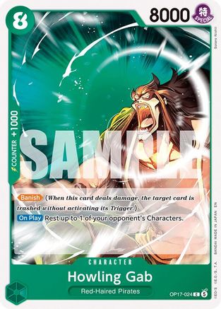 Howling Grab (OP17-024)  [The World's Strongest Warriors]