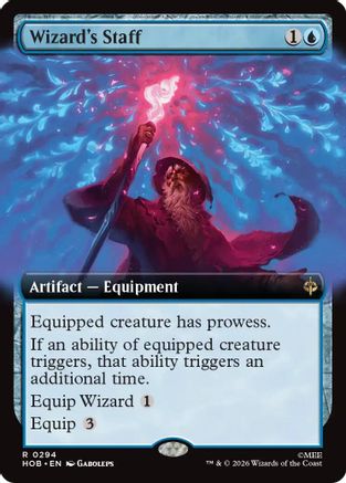 Wizard's Staff (HOB-294) [The Hobbit] Foil MTG Single Wizards of the Coast