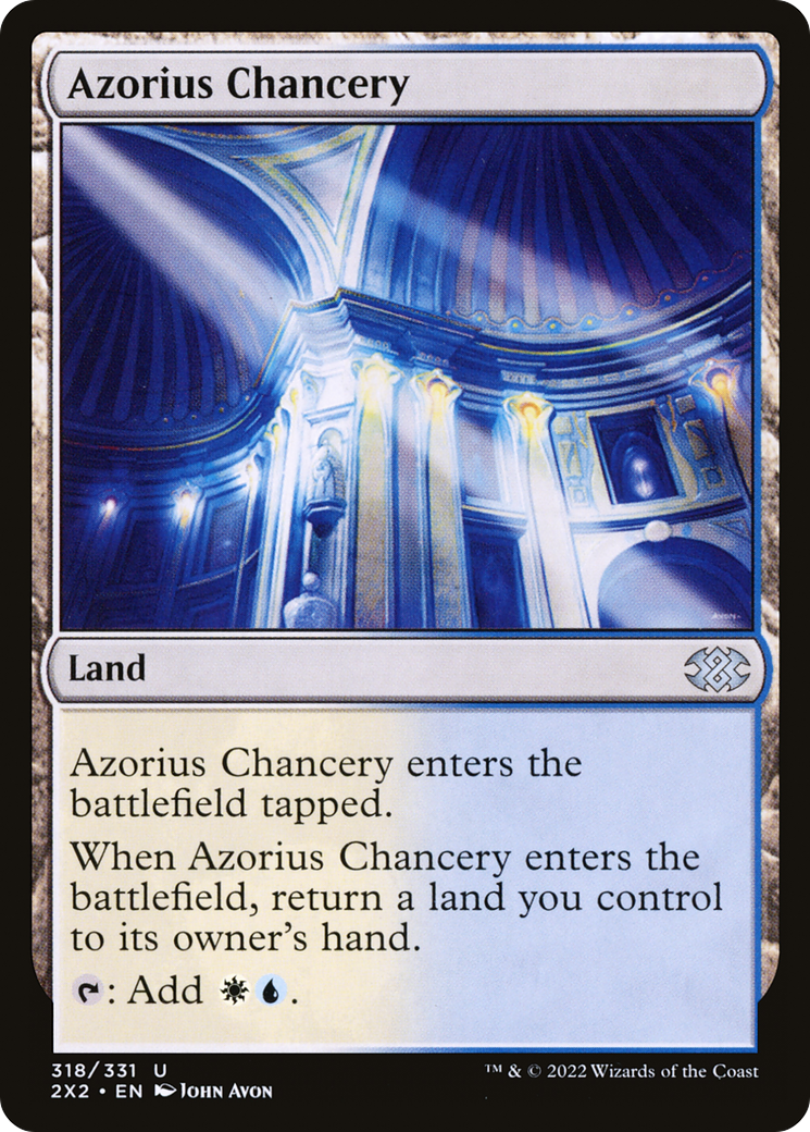 Azorius Chancery (2X2-318) [Double Masters 2022] MTG Single Wizards of the Coast
