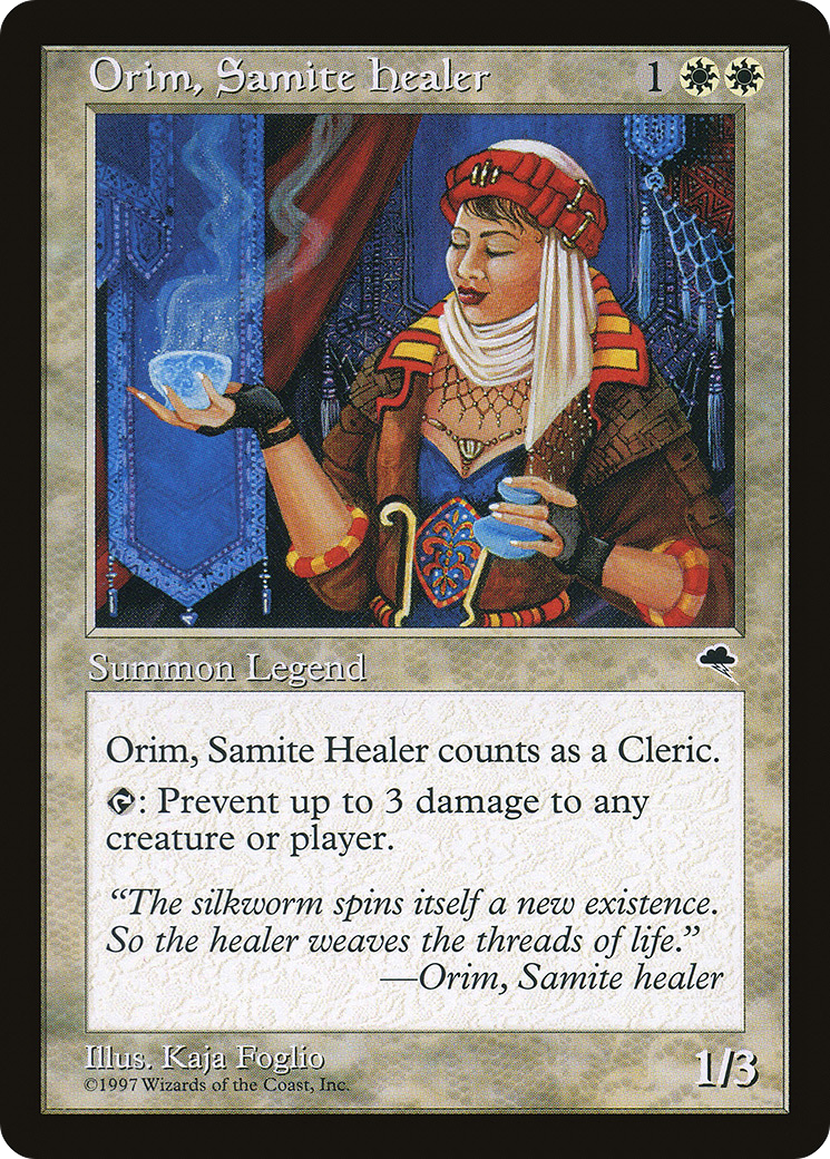 Orim, Samite Healer (TMP-033) [Tempest] MTG Single Wizards of the Coast
