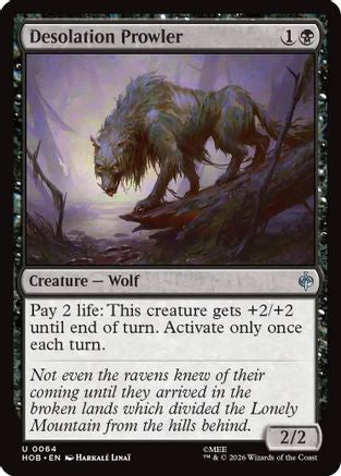Desolation Prowler (HOB-064) [The Hobbit] Foil MTG Single Wizards of the Coast