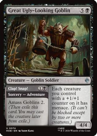 Great Ugly-Looking Goblin (HOB-074) [The Hobbit] Foil MTG Single Wizards of the Coast