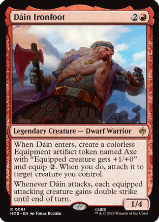 Dain Ironfoot (HOB-091) [The Hobbit] Foil MTG Single Wizards of the Coast