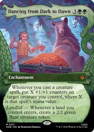 Dancing from Dark to Dawn (HOB-231) [The Hobbit] Foil MTG Single Wizards of the Coast