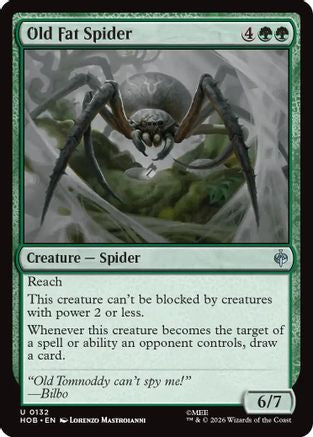 Old Fat Spider (HOB-132) [The Hobbit] Foil MTG Single Wizards of the Coast