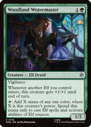 Woodland Weavemaster (HOB-143) [The Hobbit] Foil MTG Single Wizards of the Coast
