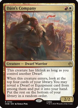 Dain's Company (HOB-152) [The Hobbit] MTG Single Wizards of the Coast