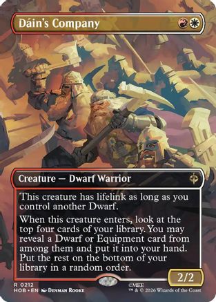 Dain's Company (HOB-212) [The Hobbit] Foil MTG Single Wizards of the Coast