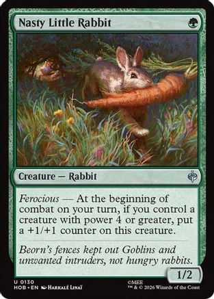 Nasty Little Rabbit (HOB-130) [The Hobbit] Foil MTG Single Wizards of the Coast