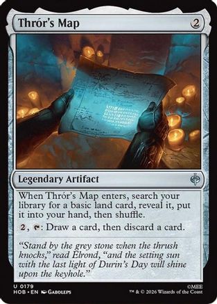 Thror's Map (HOB-179) [The Hobbit] MTG Single Wizards of the Coast