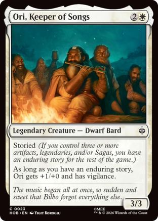 Ori, Keeper of Songs (HOB-023) [The Hobbit] Foil MTG Single Wizards of the Coast