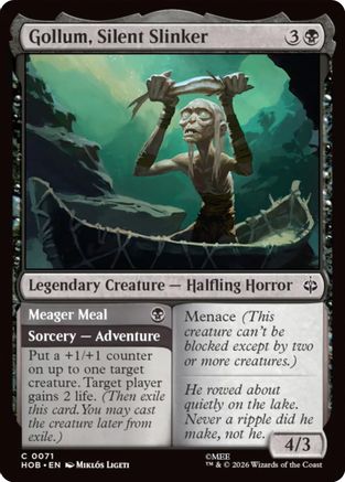 Gollum, Silent Slinker (HOB-071) [The Hobbit] Foil MTG Single Wizards of the Coast