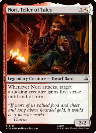 Nori, Teller of Tales (HOB-161) [The Hobbit] Foil MTG Single Wizards of the Coast