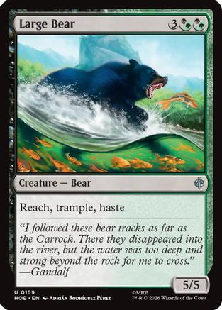 Large Bear (HOB-159) [The Hobbit] Foil MTG Single Wizards of the Coast