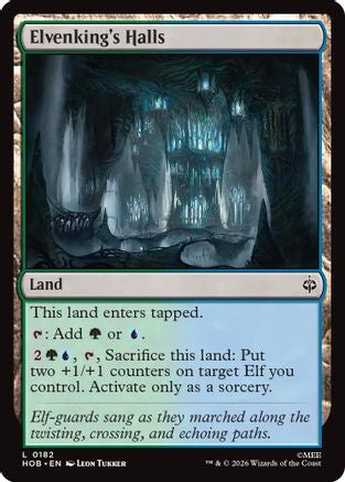 Elvenking's Halls (HOB-182) [The Hobbit] MTG Single Wizards of the Coast