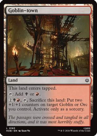 Goblin-town (HOB-183) [The Hobbit] Foil MTG Single Wizards of the Coast